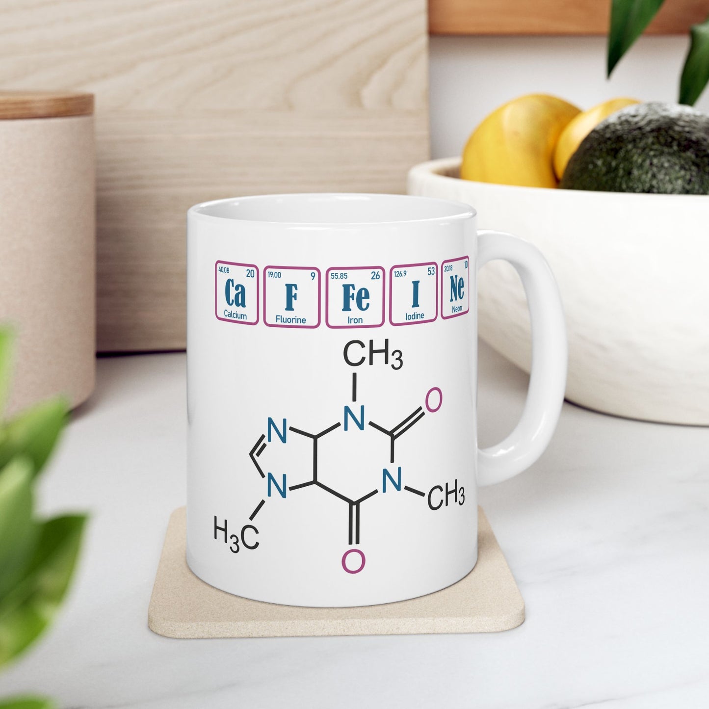 Humor Mug - Caffeine Molecule