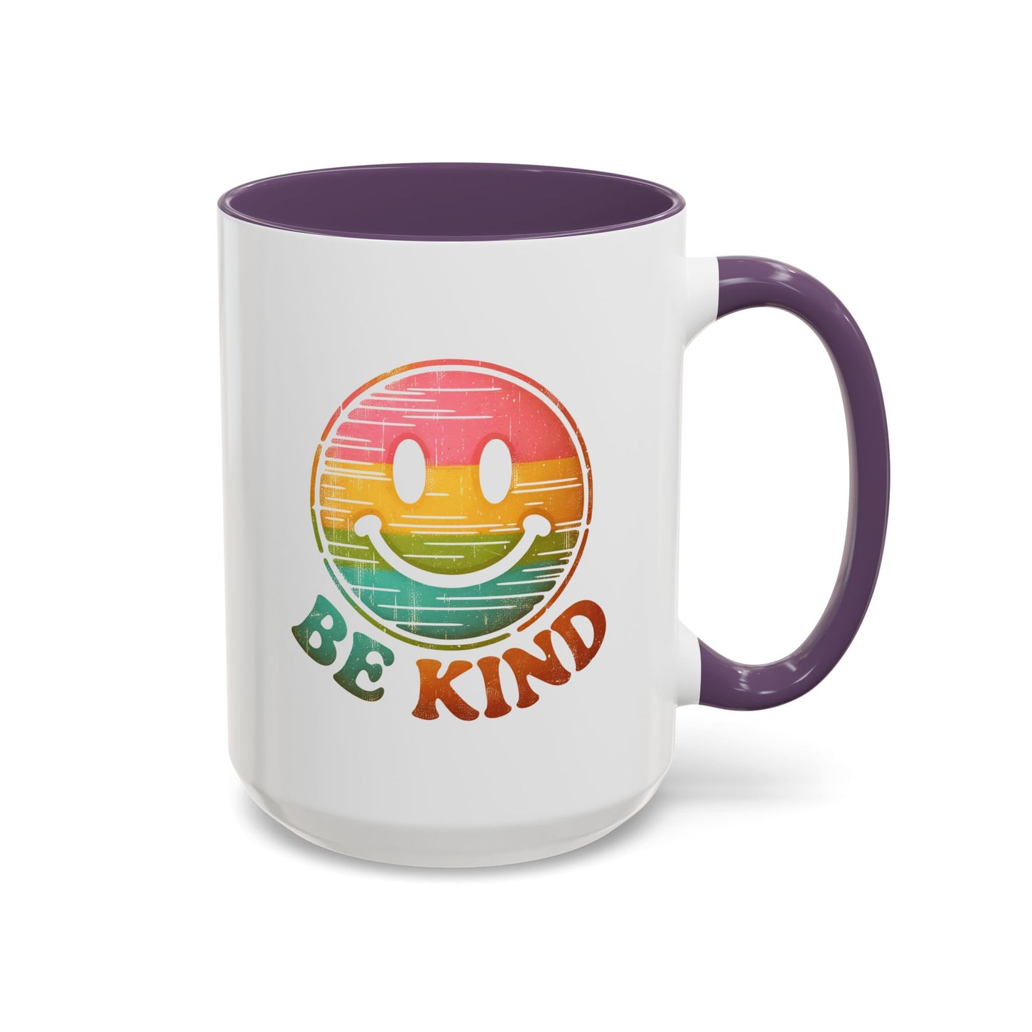 Motivation Mug - Retro Smiley Face Be Kind