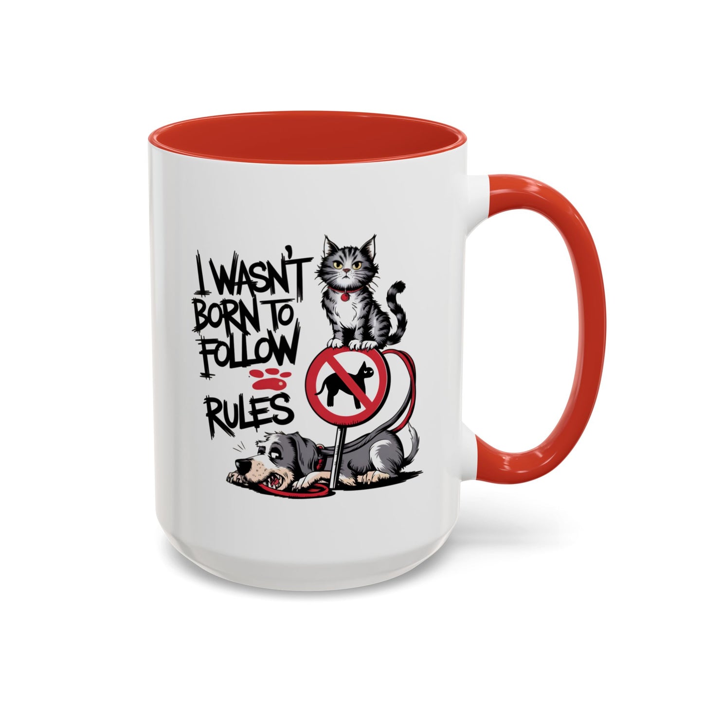 Animal Mug - I Wasn't Born To Follow Rules