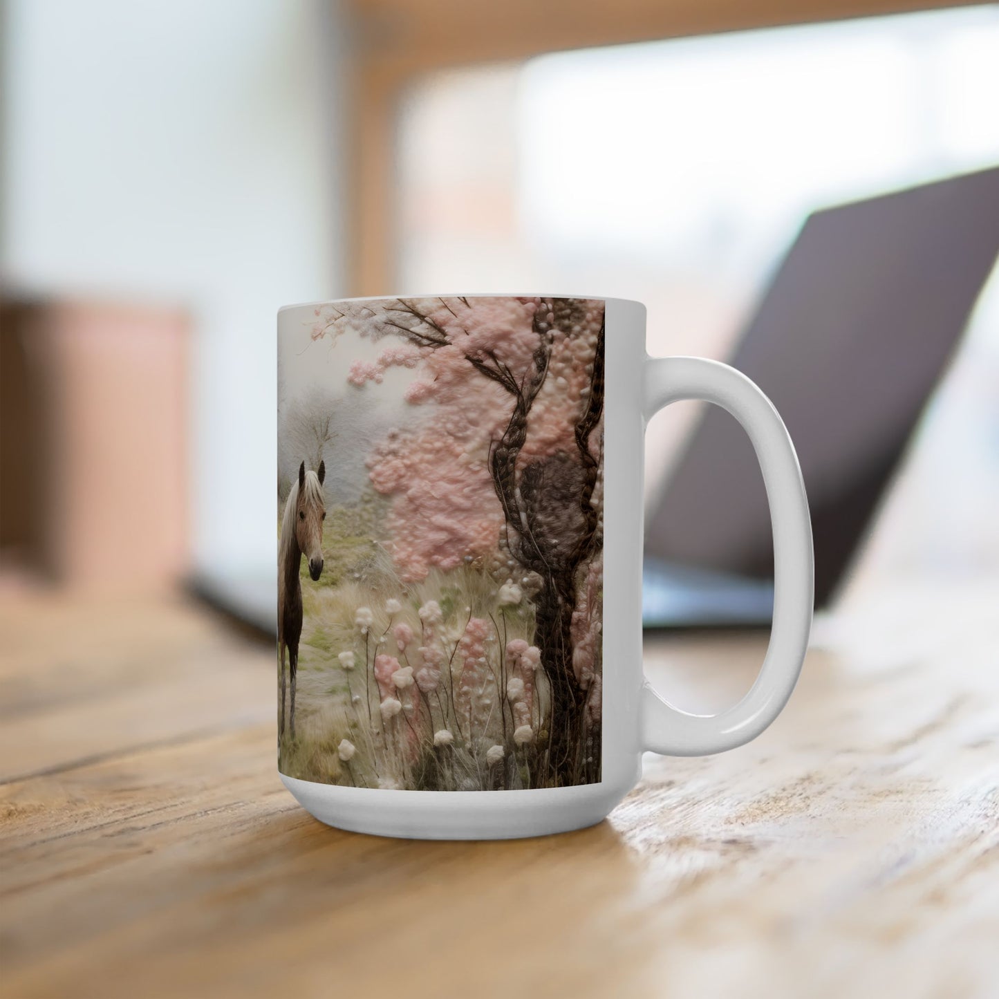 Artistic Mug - Felted Hourse 5