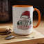 Christmas Mug - Merry Christmas Green & Red Text Red Hat