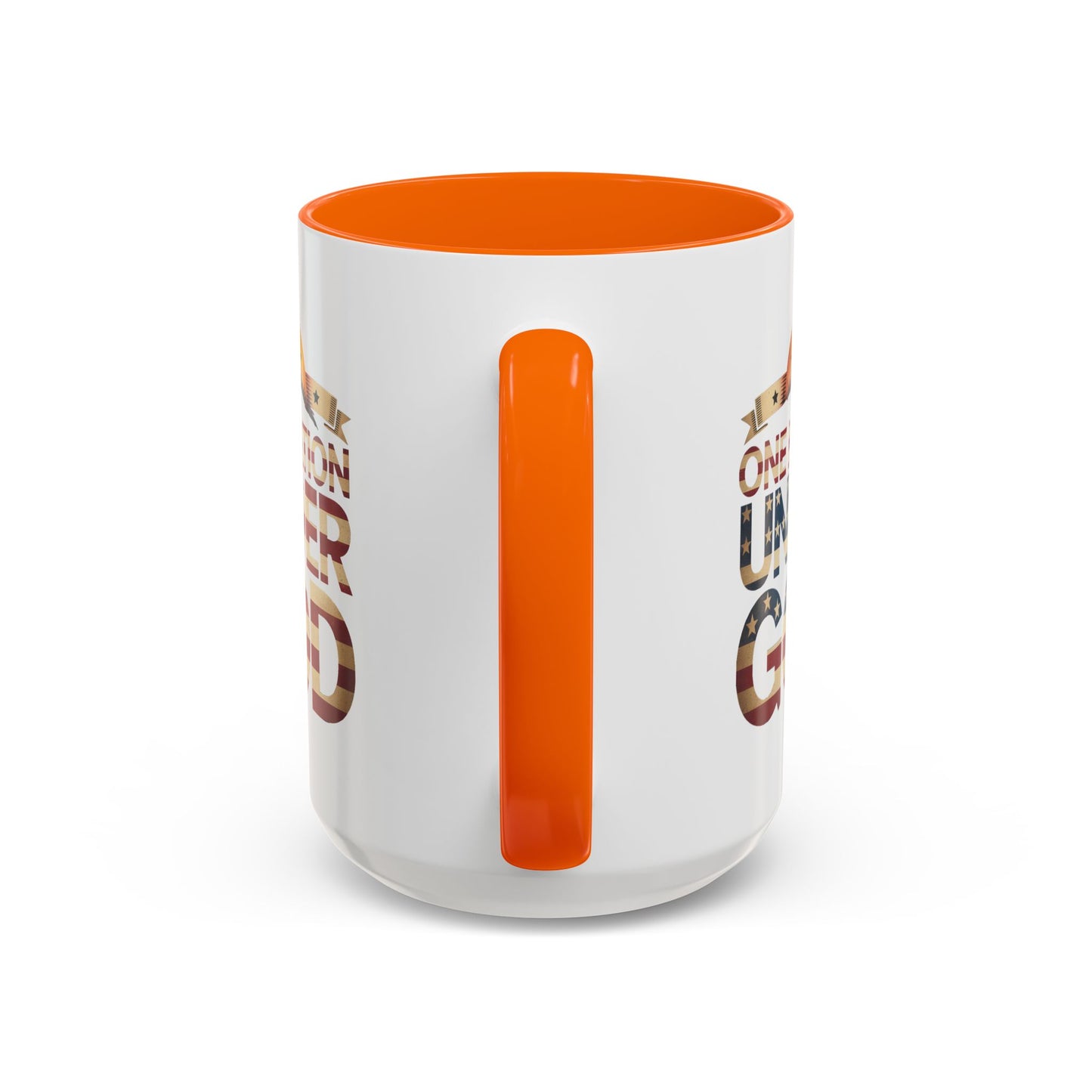 4th of July Mug - One Nation Under God Cross Flag