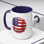 4th of July Mug - Baseball American Flag