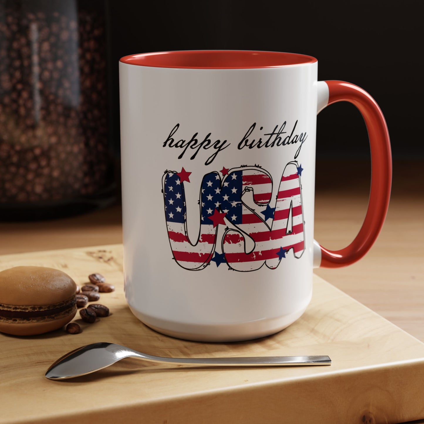 4th of July Mug - Happy Birthday USA
