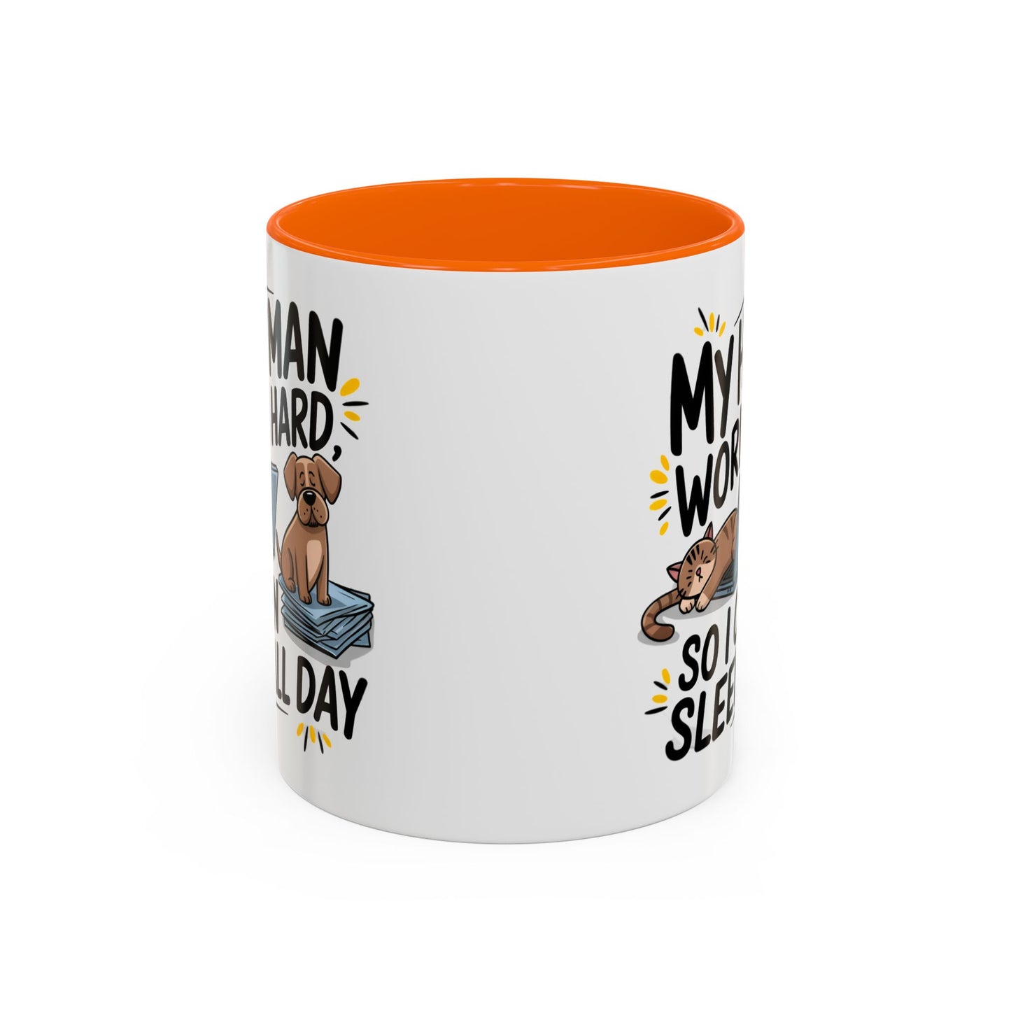 Animal Mug - My Human Works Hard