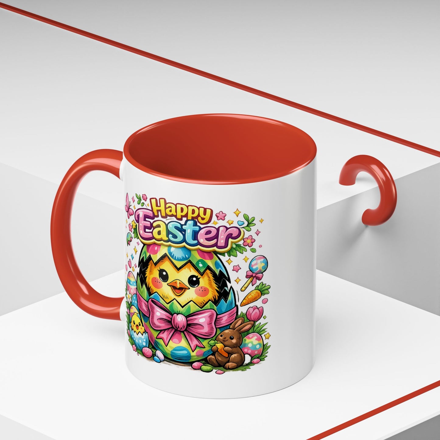Easter Mug - Happy Easter Chics & Bunny