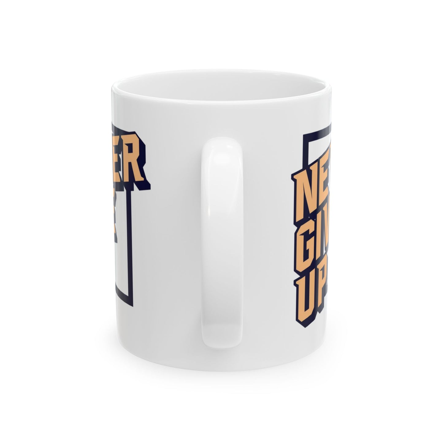 Motivation Mug - Never Give Up Art board