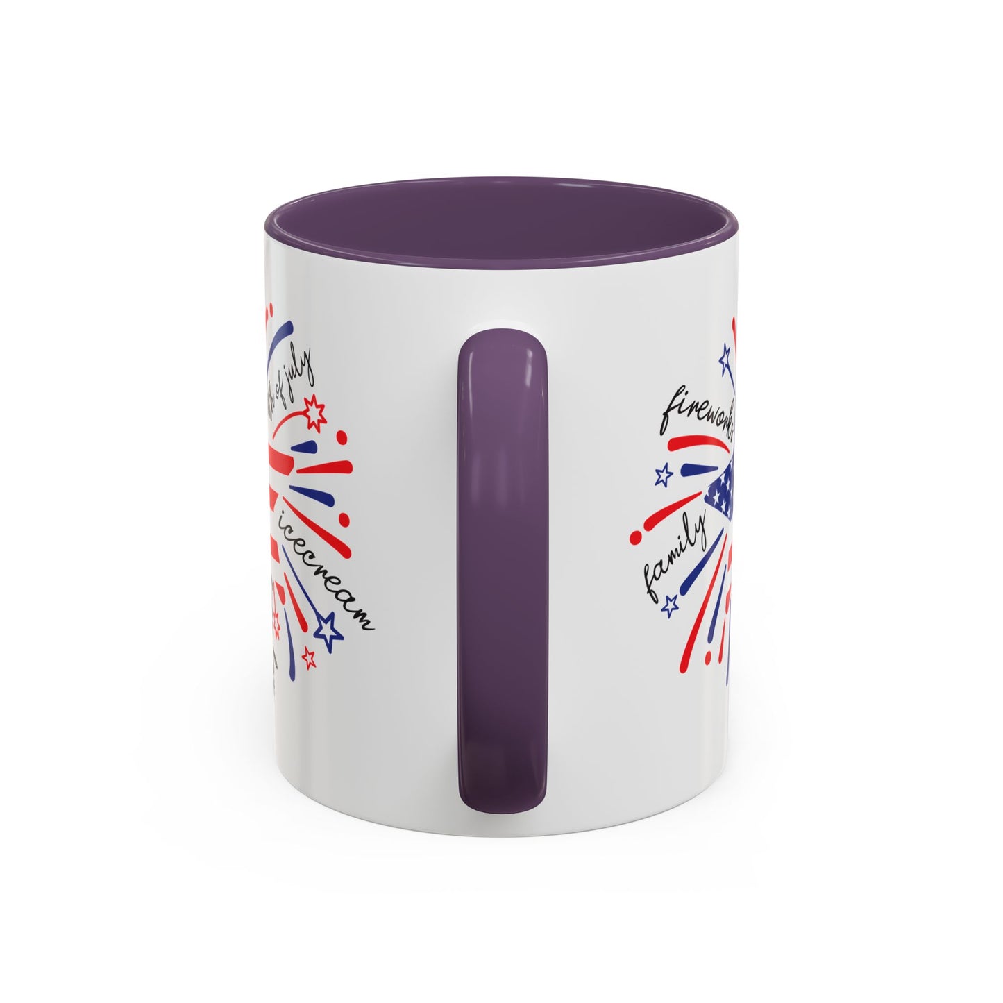 4th of July Mug - Star Flag Fireworks