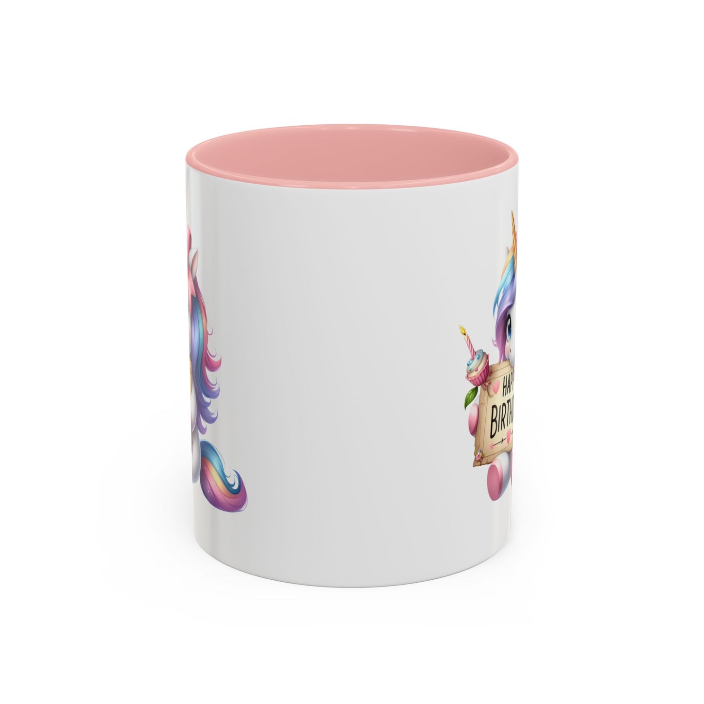 Birthday Mug - Girl Unicorn Happy Birthday Sign