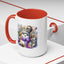 Christmas Mug - Purple and Silver Snowman