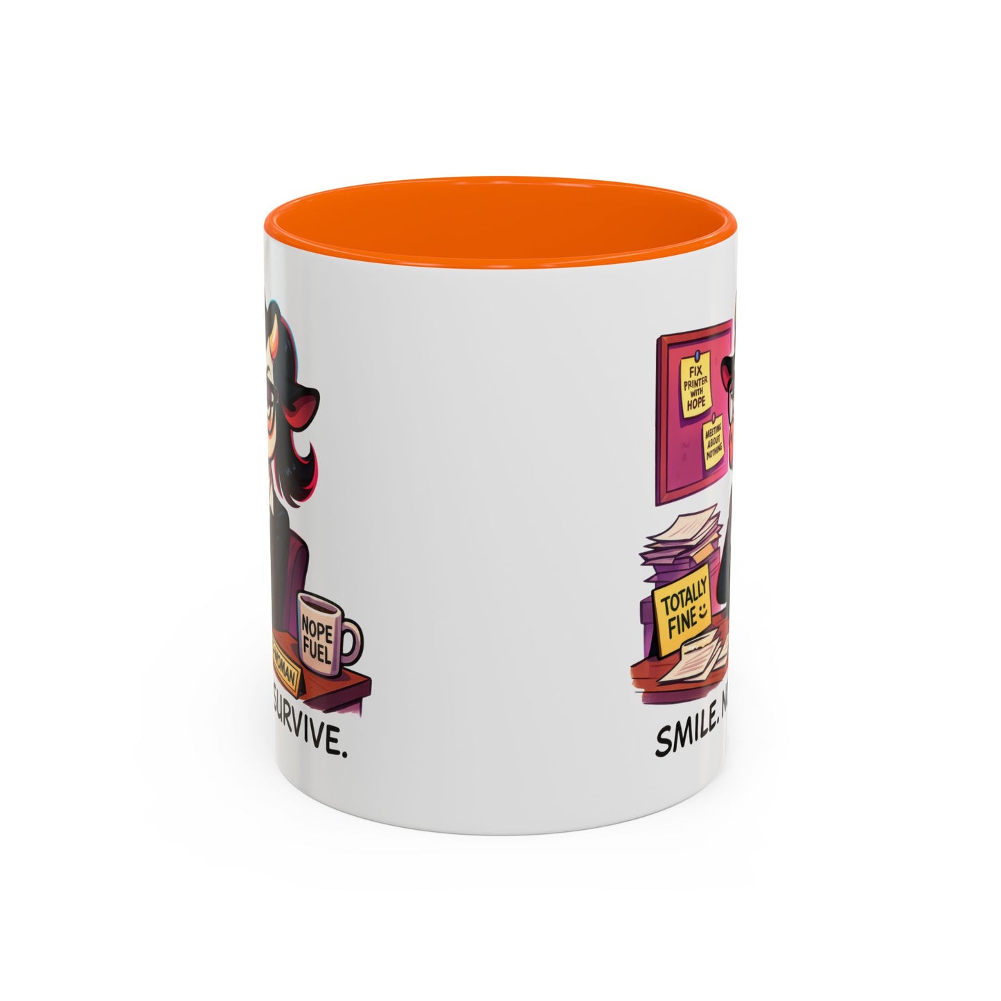 Office Mug - Smile Nod Survive