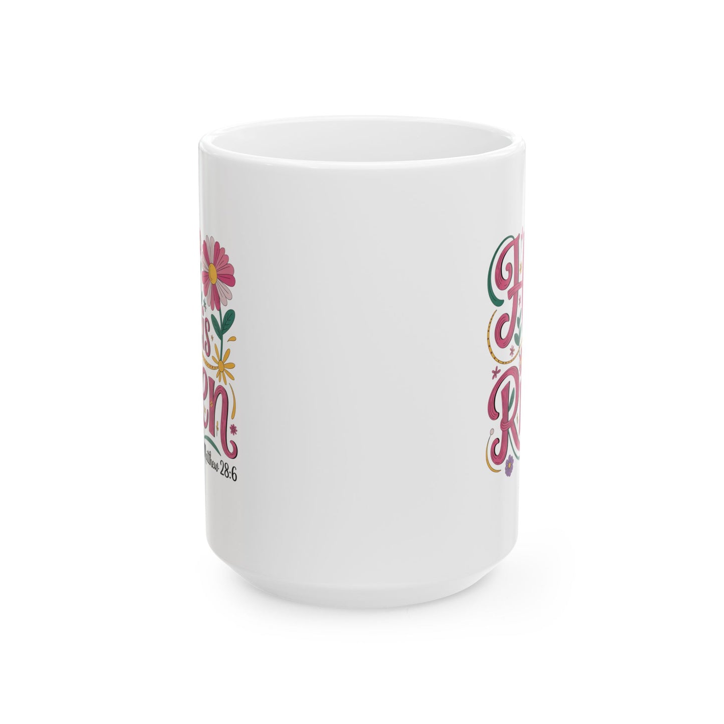 Easter Mug - He Is Risen Floral