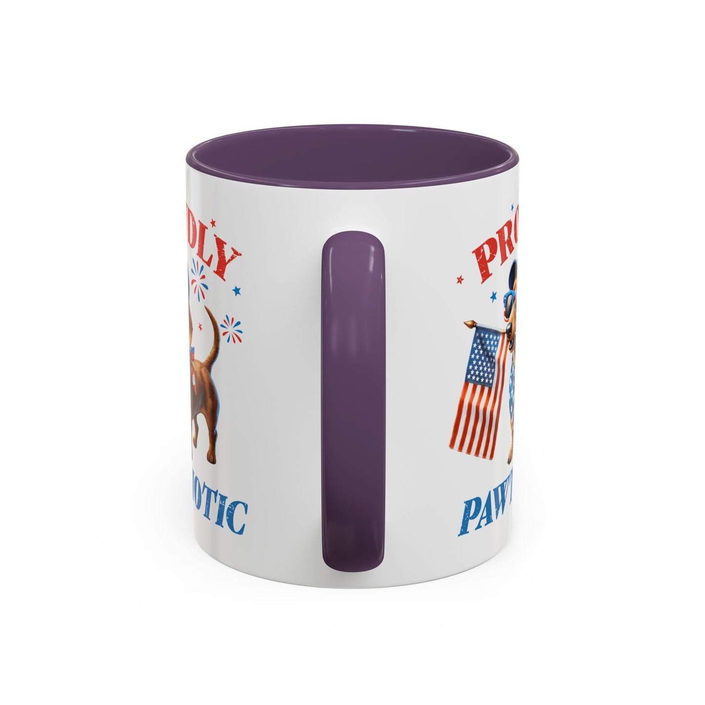4th of July Mug - Proudly Pawtriotic Dog