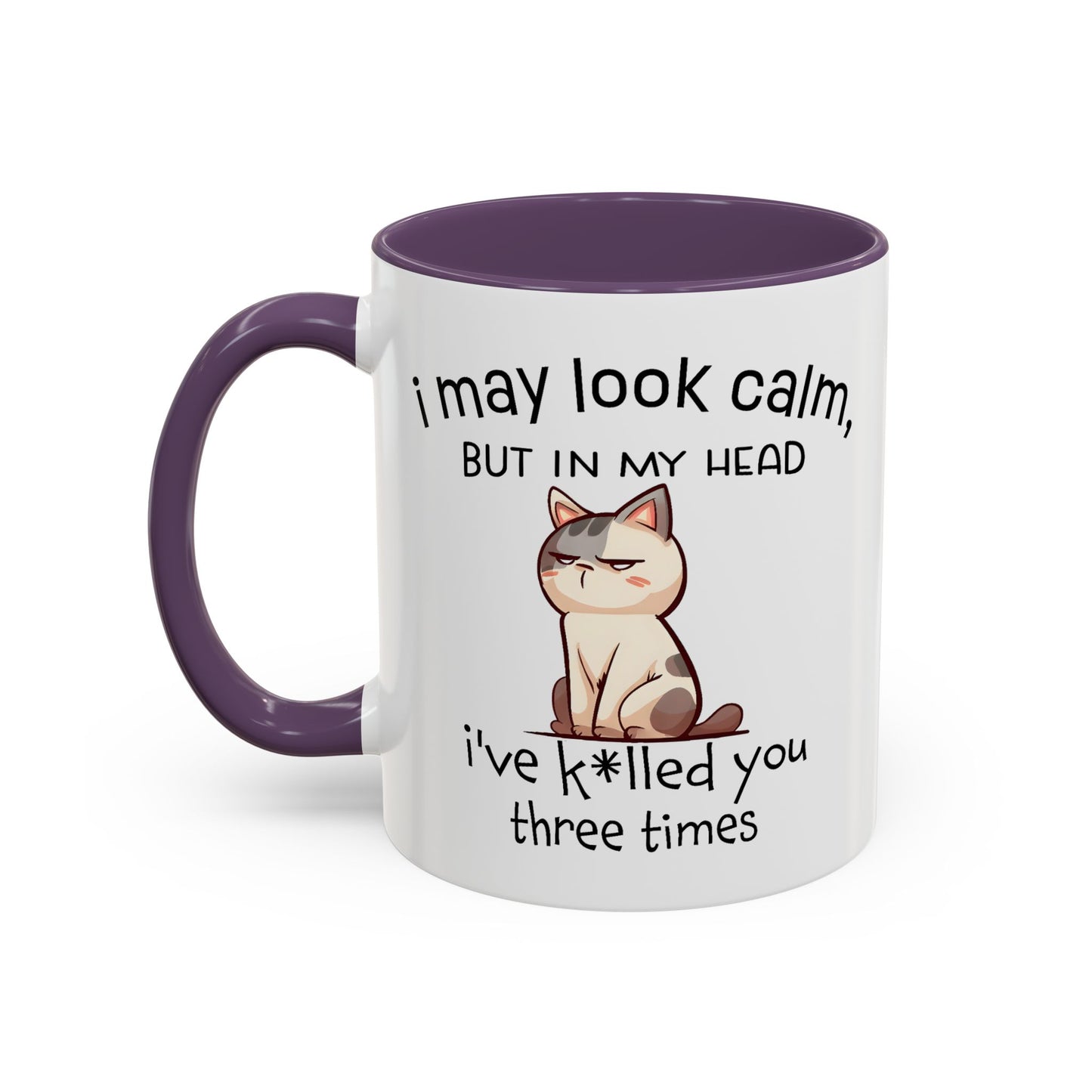 Adult Mug - I May Look Calm Cat
