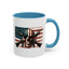 4th of July Mug - Skull Guns Flag