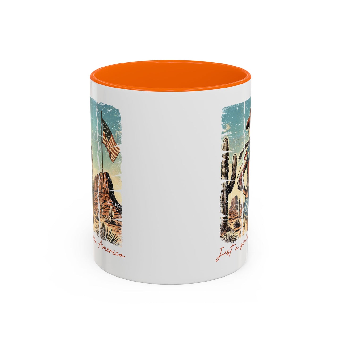 4th of July Mug - Just a Girl Who Loves America