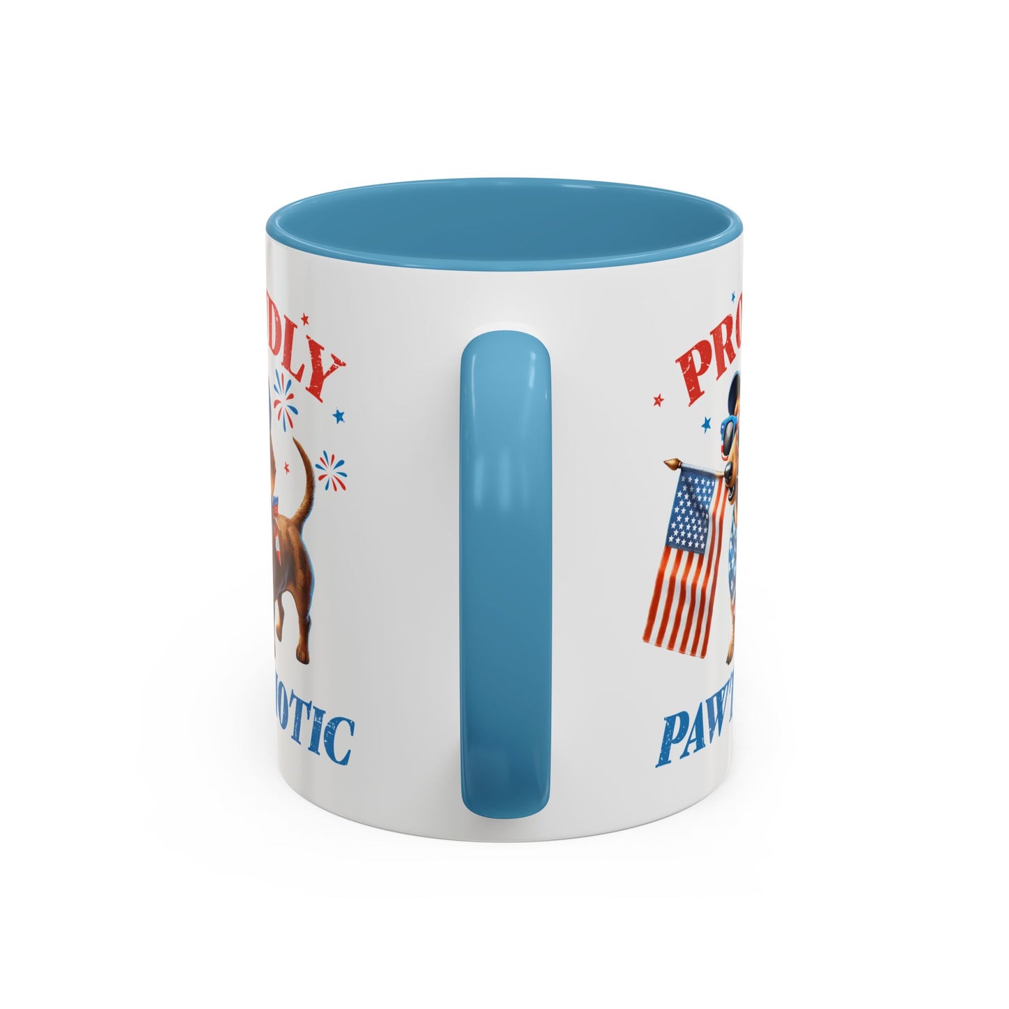 4th of July Mug - Proudly Pawtriotic Dog