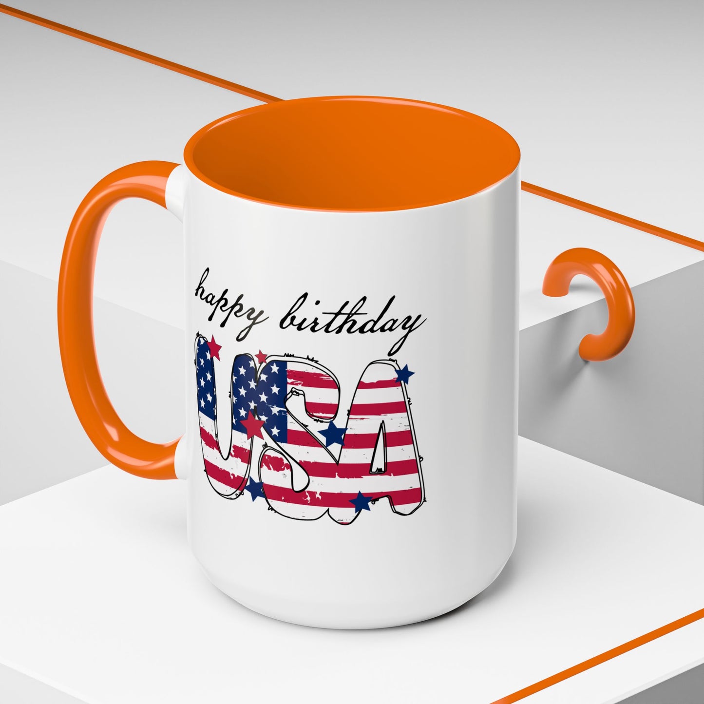 4th of July Mug - Happy Birthday USA
