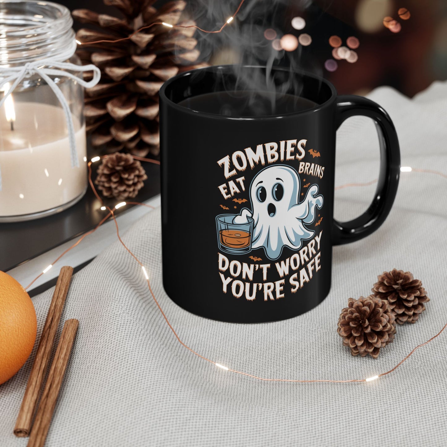 Halloween Mug - Zombies Eat Brains