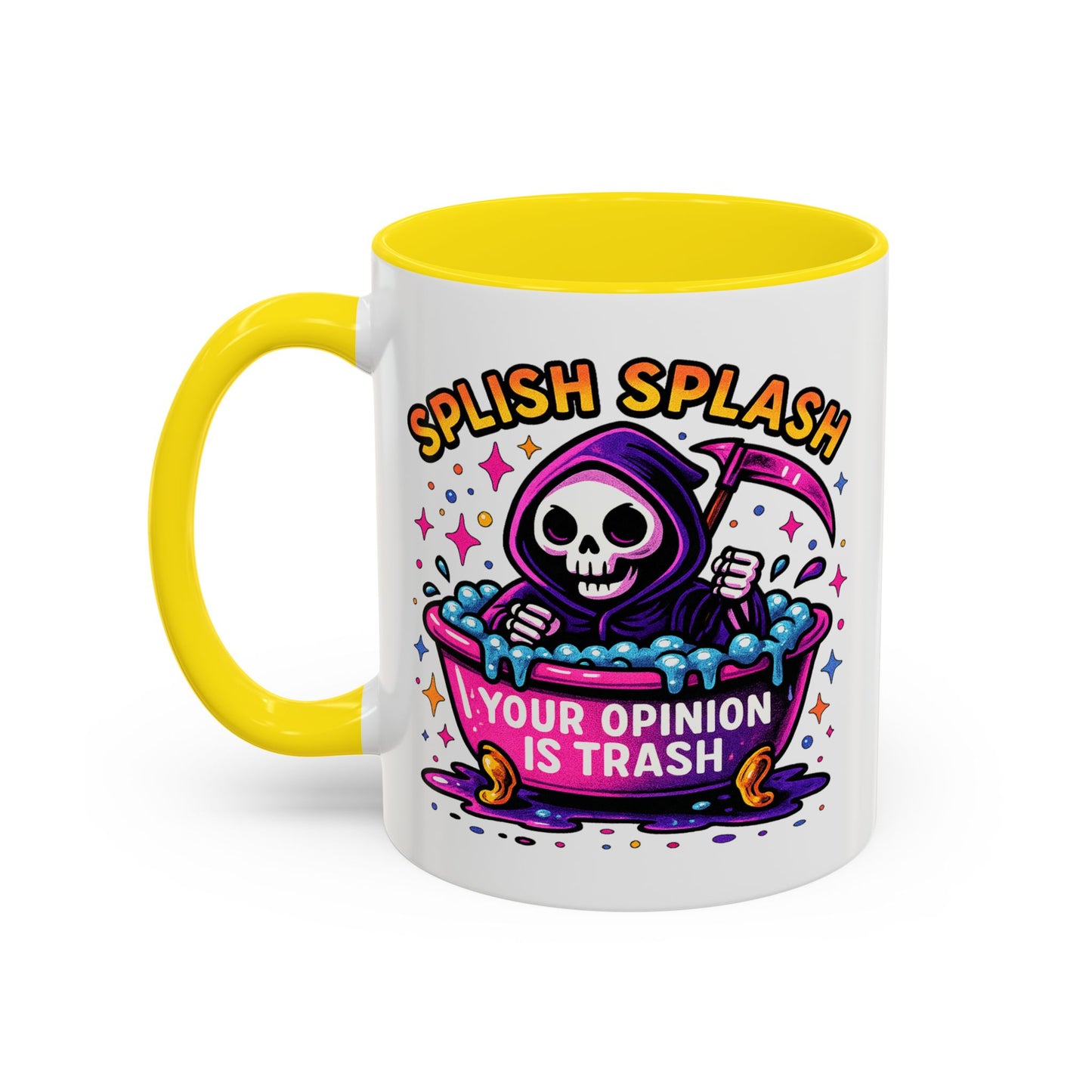 Humor Mug - Splish Splash Your Opinion is Trash