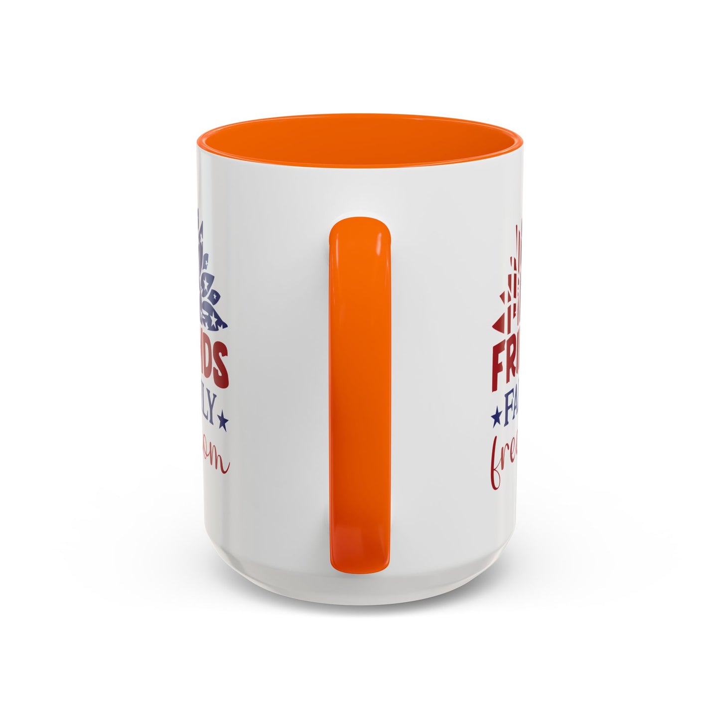 4th of July Mug - Friends Family Freedom Sunflower