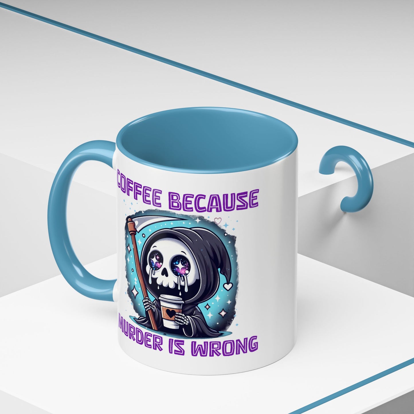 Humor Mug - Coffee Because Murder is Wrong
