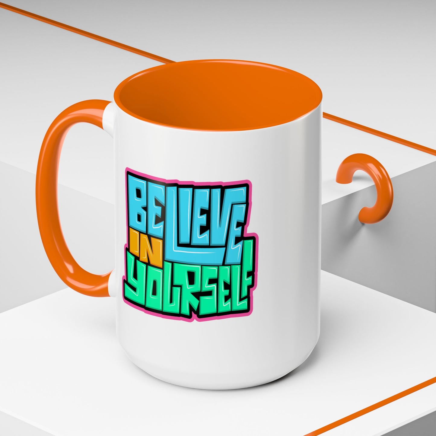 Motivation Mug - Believe In Yourself Graffiti