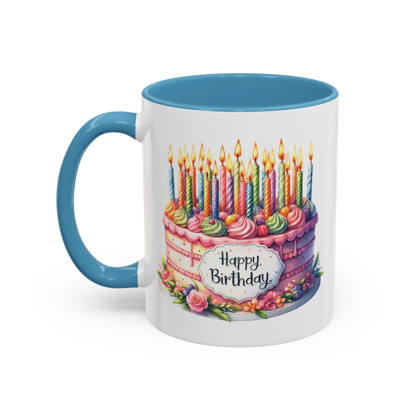 Birthday Mug - Happy Birthday Large Cake With...