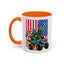 4th of July Mug - T Rex Riding Monster Truck