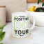 Motivation Mug - Think Positive Do Your Best Frame