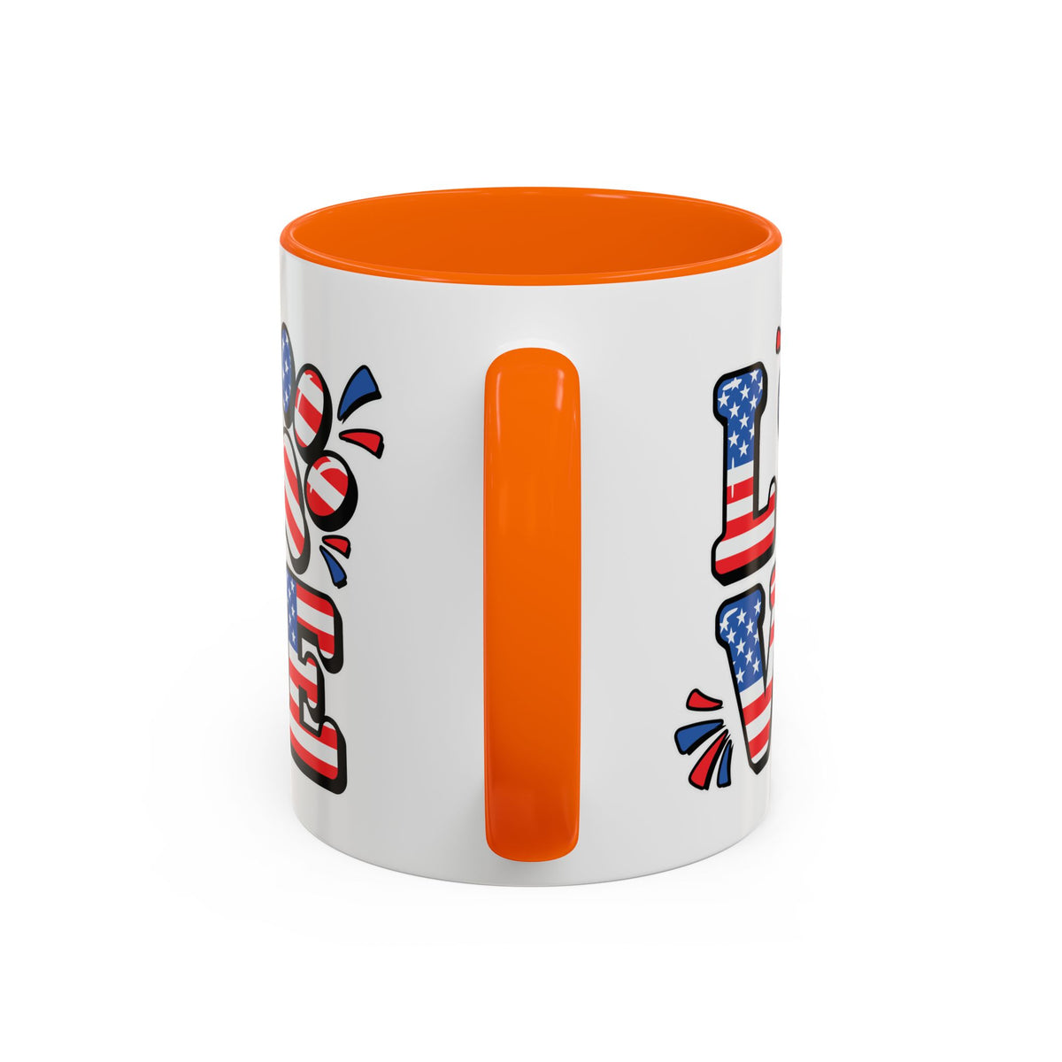 4th of July Mug - Animal Love USA Flag