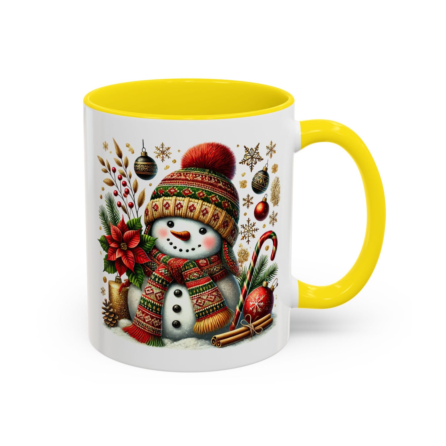 Christmas Mug - Snowman with Christmas Decorations