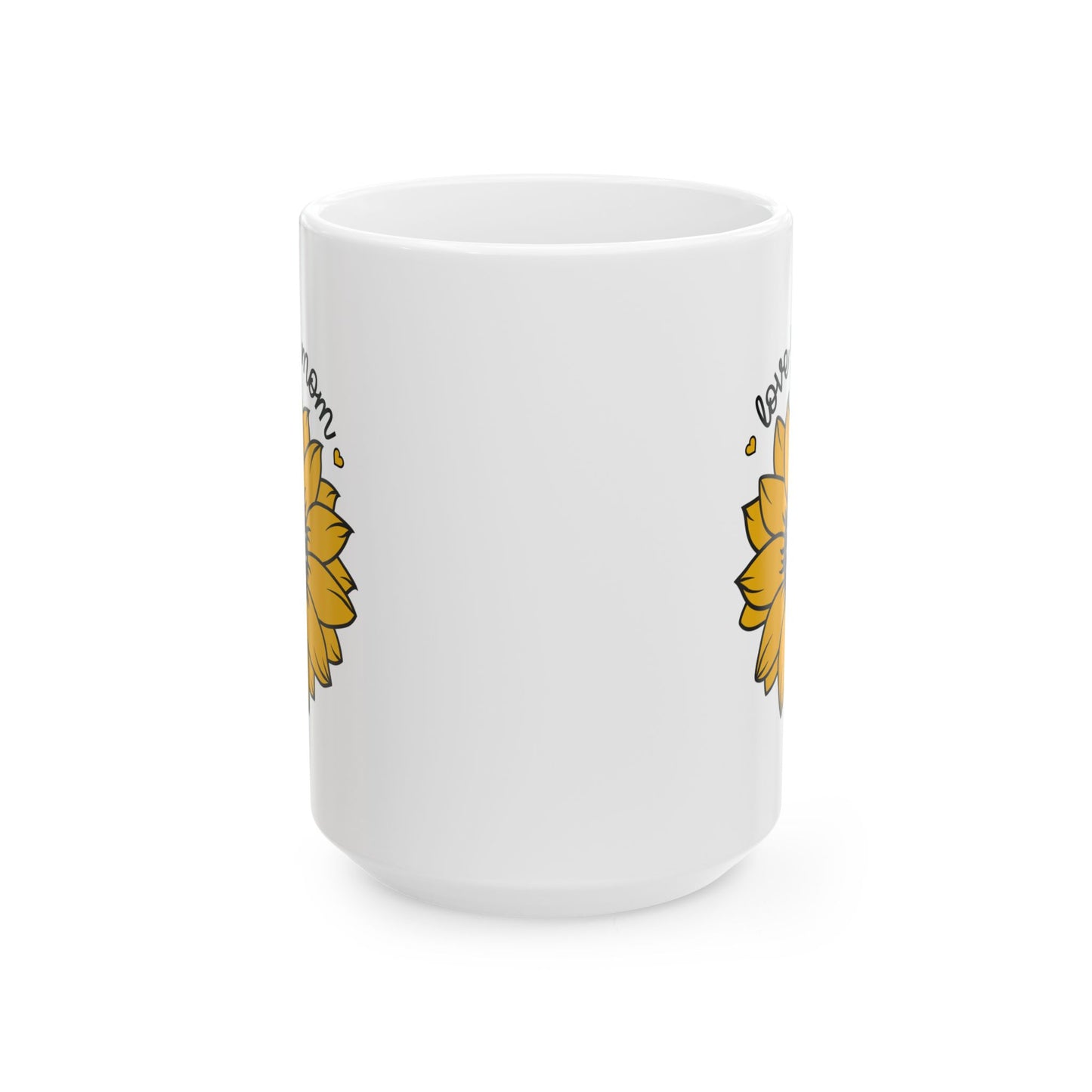 Mother's Day Mug - Love You Mom Sunflower