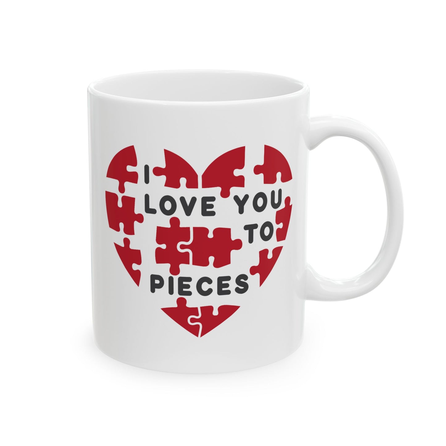 Anniversary Mug - I love You to Pieces Puzzle