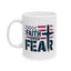 Religious Mug - Faith Over Fear Flag