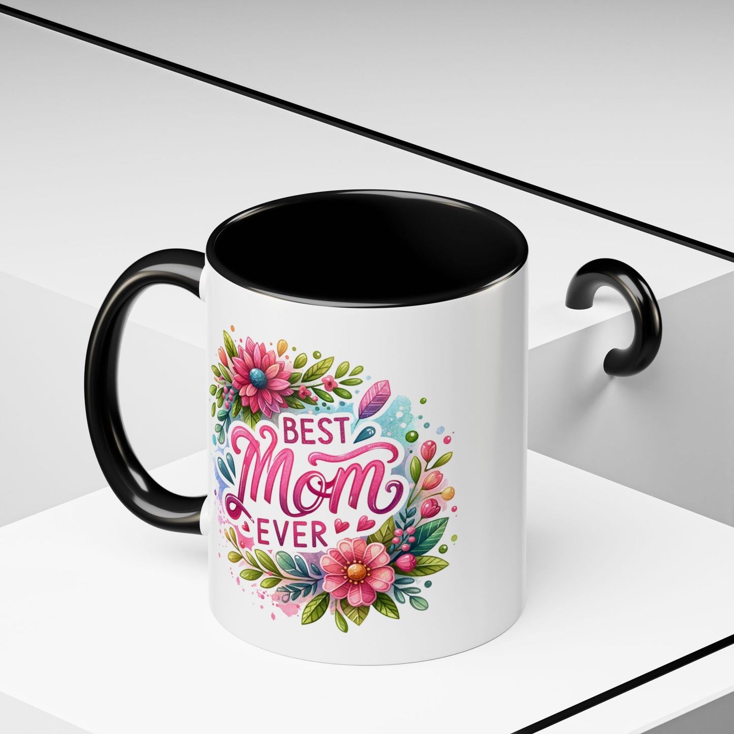 Mother's Day Mug - Best Mom Ever Floral