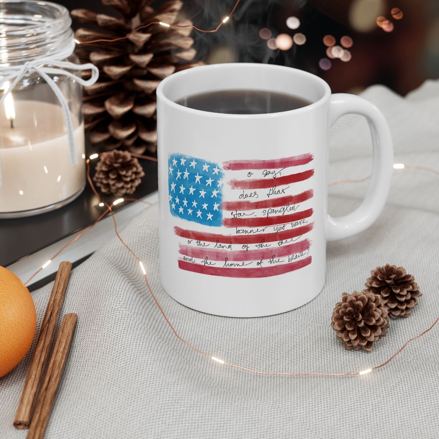 4th of July Mug - USA Flag