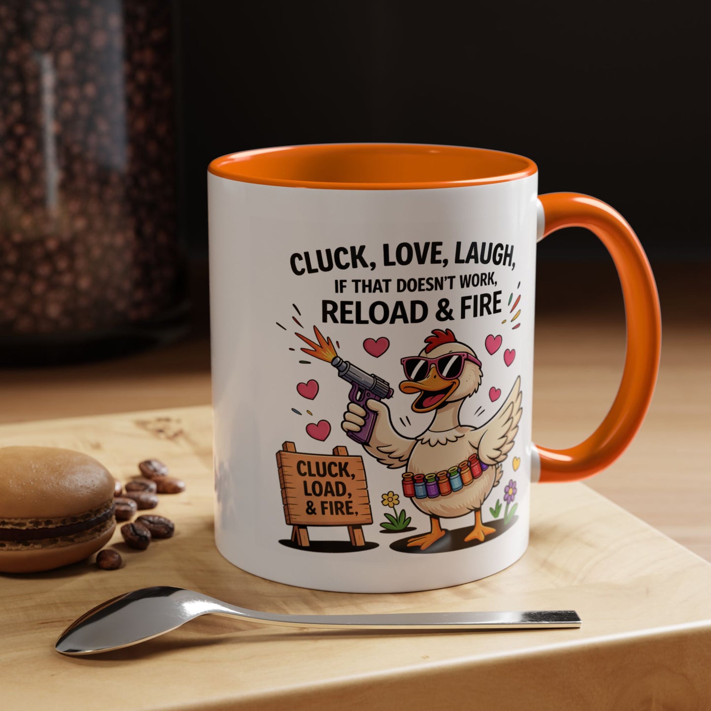 Adult Mug - Cluck Love Laugh