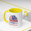 4th of July Mug - Friends Family Freedom Sunflower