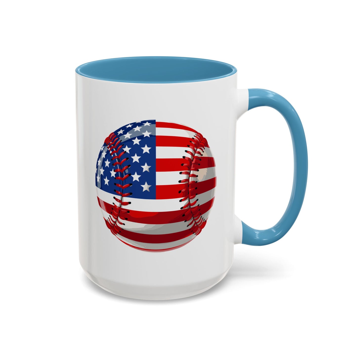 4th of July Mug - Baseball American Flag