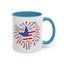 4th of July Mug - Star Flag Fireworks