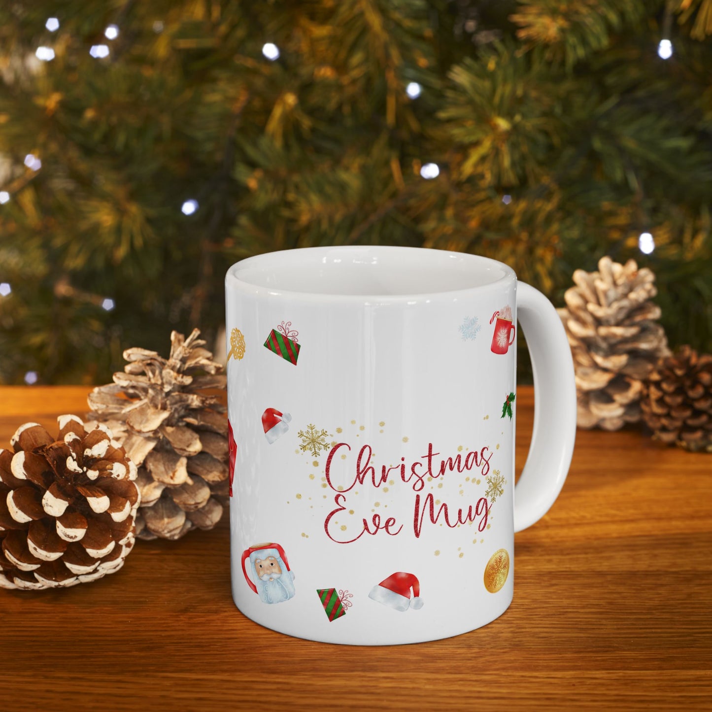 Christmas Mug - Christmas Eve Mug Red Text