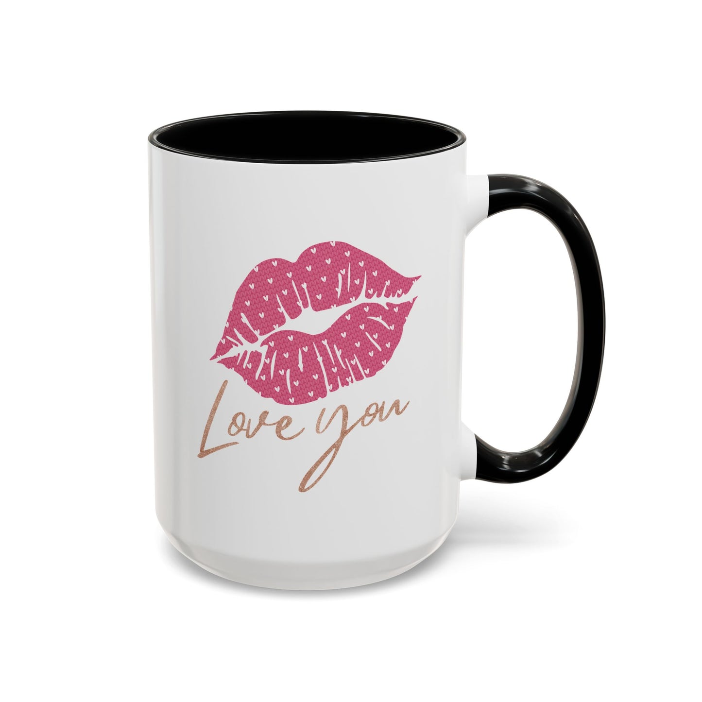 Valentine's Day Mug - Love You Lips Kiss