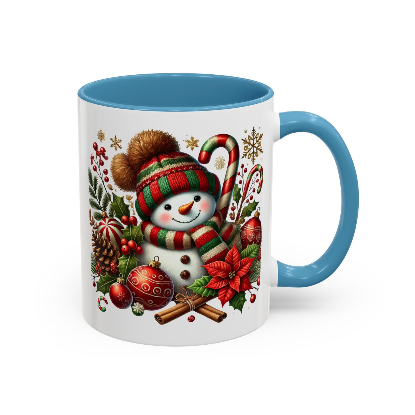 Christmas Mug - Red and Green Snowman 2