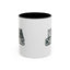 Christmas Mug - Merry Christmas White & Black Text Tree