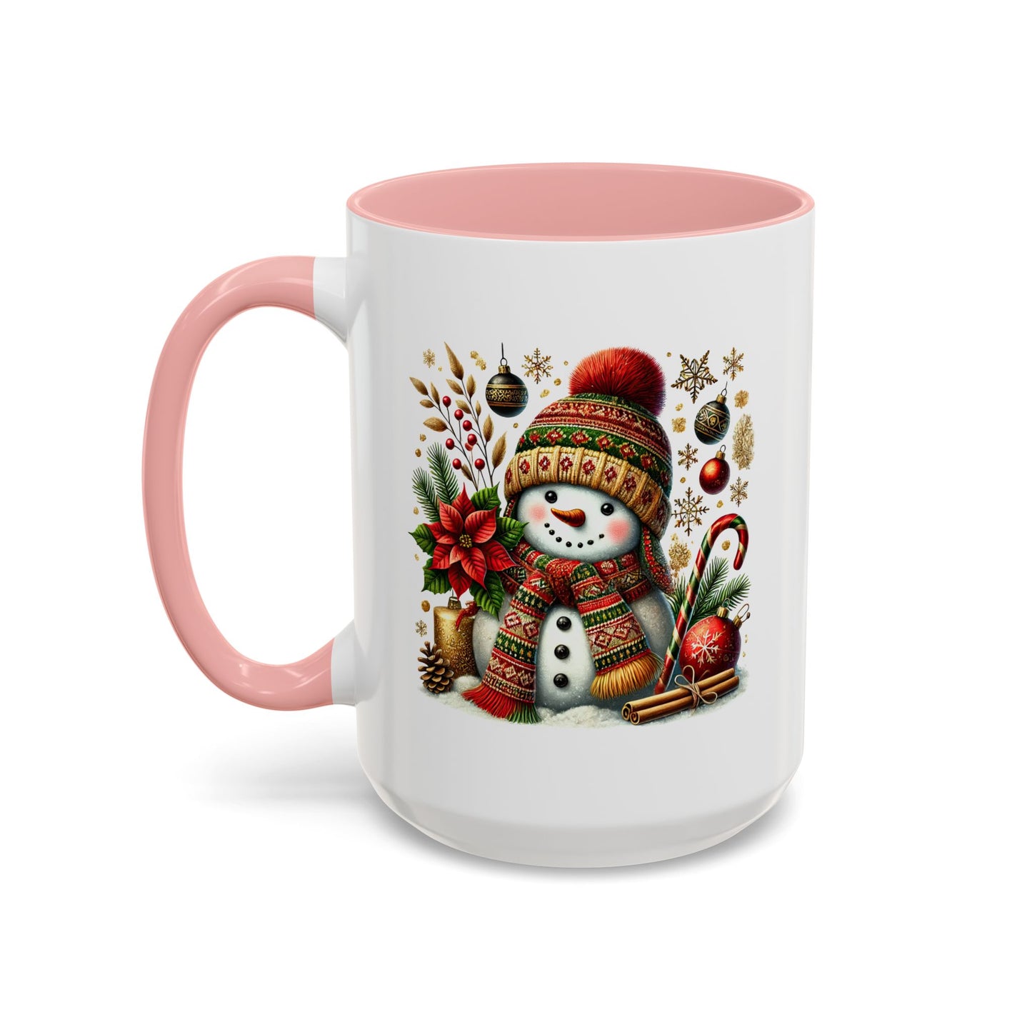 Christmas Mug - Snowman with Christmas Decorations