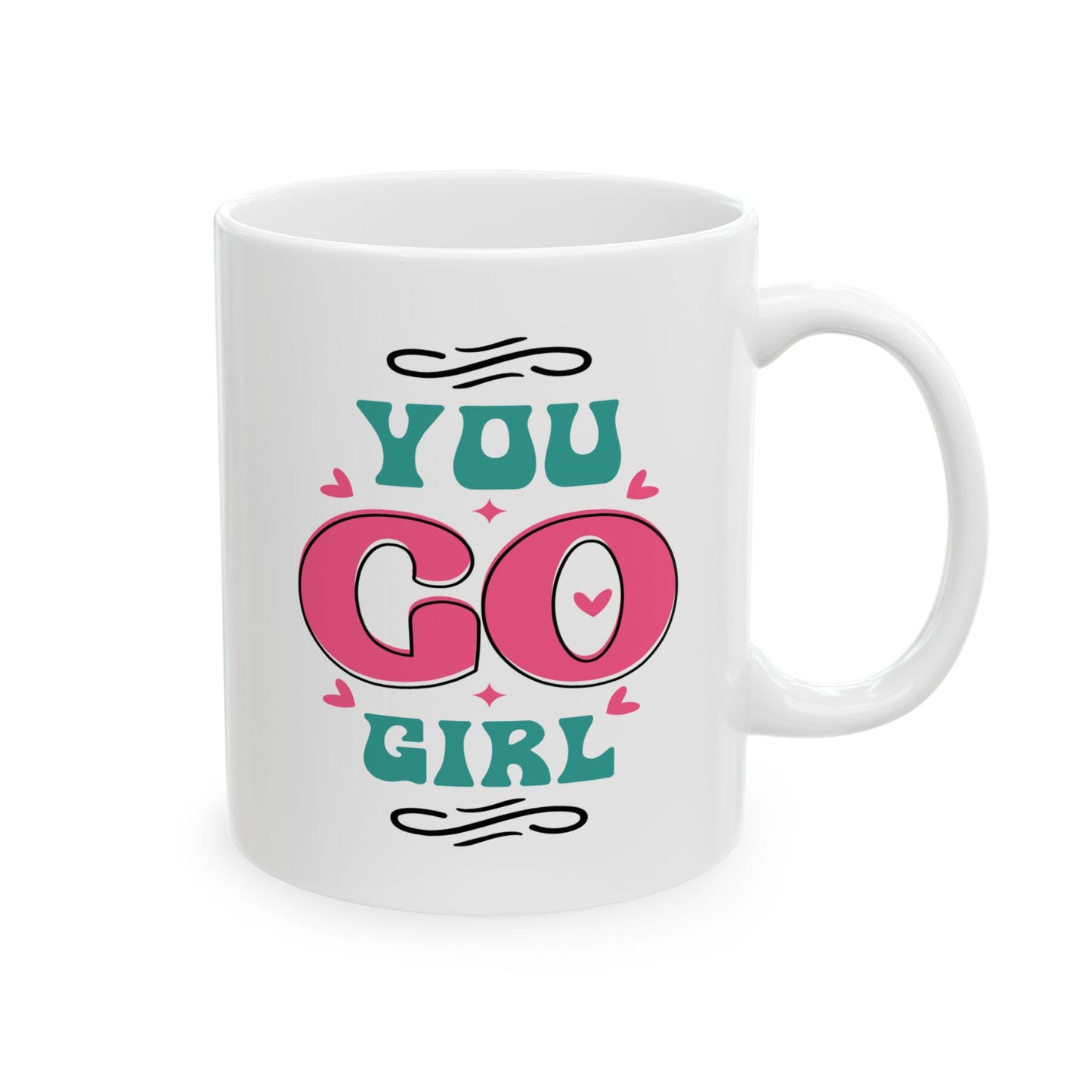 Motivation Mug - You Go Girl Retro