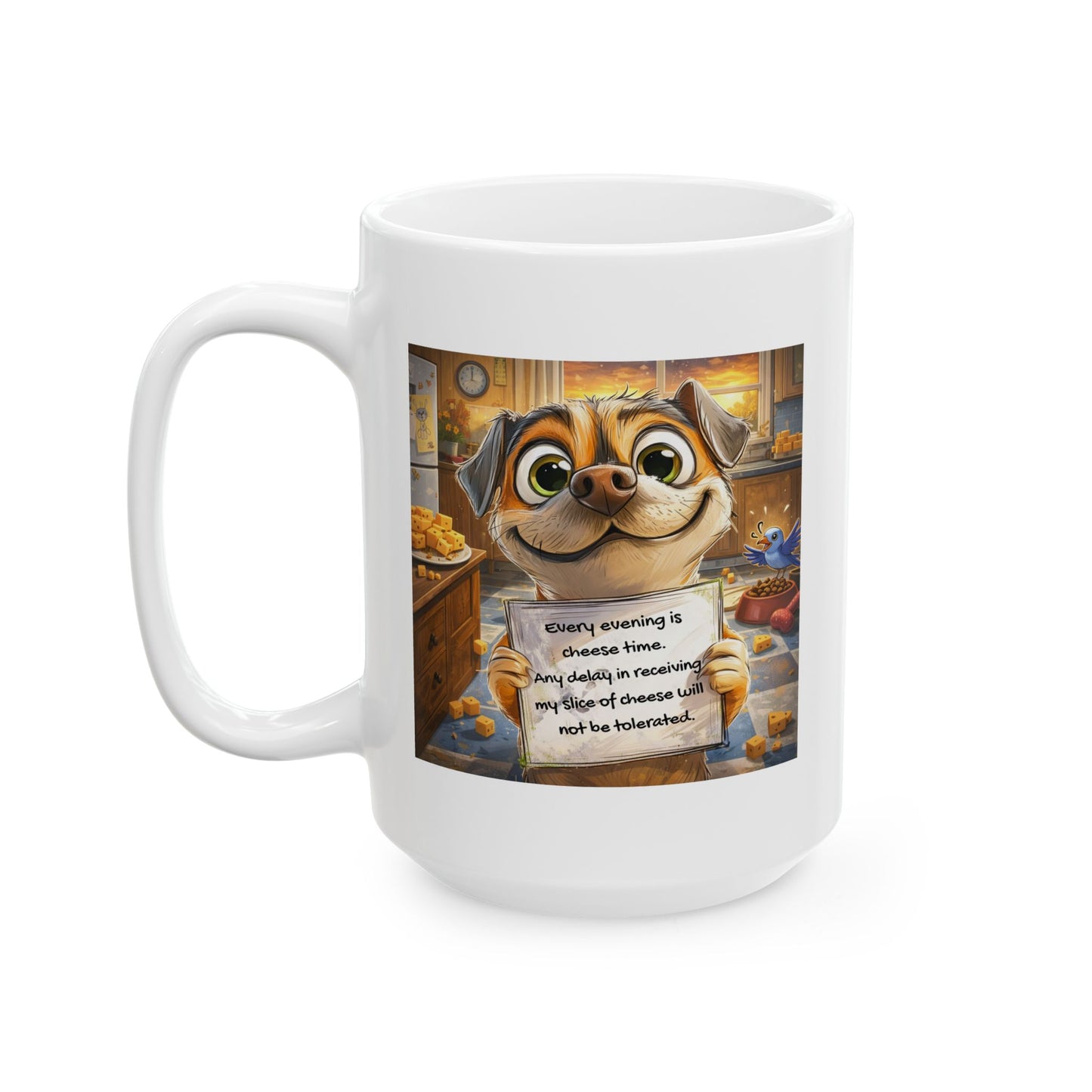 Animal Mug - Every Evening Is Cheese Time