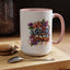 Wellness Mug - Good Vibes Only Graffiti Flowers
