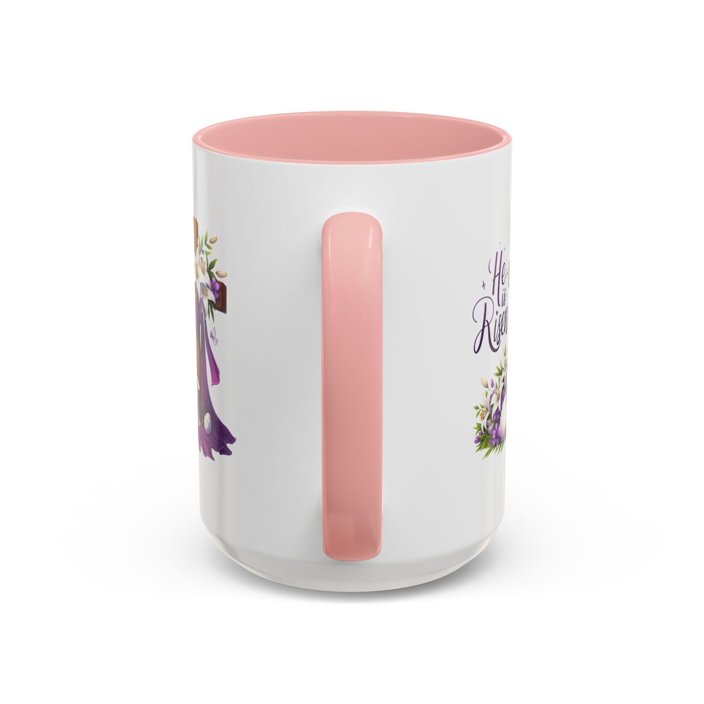 Easter Mug - He Is Risen Cross